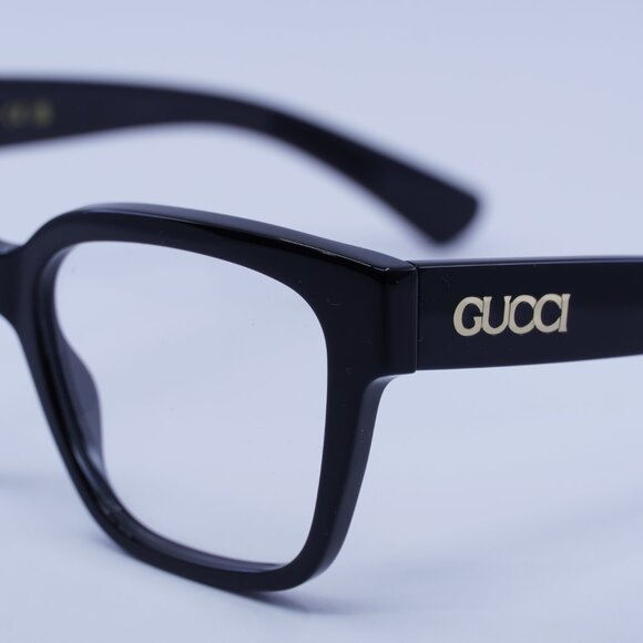 Gucci GG1791O 005 Eyeglasses Shiny Black 53mm Cat Eye Frame - Picture 2 of 11